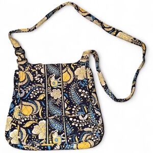 Vera Bradley Navy, Yellow & Blue Quilted Crossbody